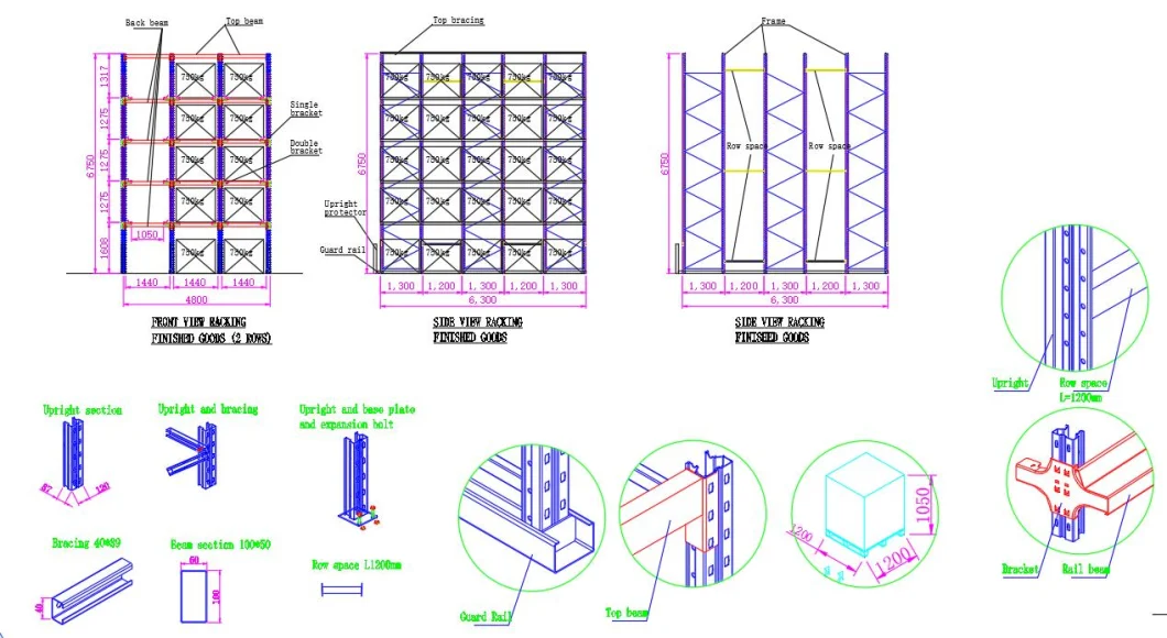 Metal Shelf Drive in Rack Pallet Racking in Cold Warehouse China Manufacture with Custom Size