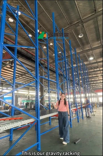 Warehouse Fifo Storage Racking System Flow Through Pallet Roller Racking