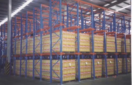 Entraînement d'étagère en métal dans le rayonnage à palettes en rack dans la fabrication en Chine d'entrepôt frigorifique avec une taille personnalisée